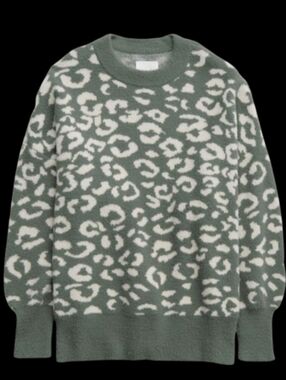 💥 Aerie Leopard Buttercream Sweater